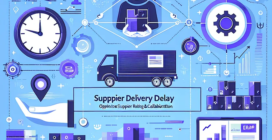 供应商交货延迟？ERP 管理系统如何优化供应商评级与协同？